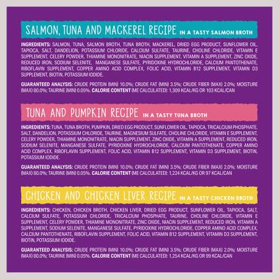 Carnivore Cravings Purrfect Pate Variety Pack Cat Food, 2.8-oz can, case of 12