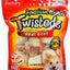 Twistedz 4 to 5-inch Beefhide Bones with Beef Flavored Wrap Dog Hard Chews, 3 count