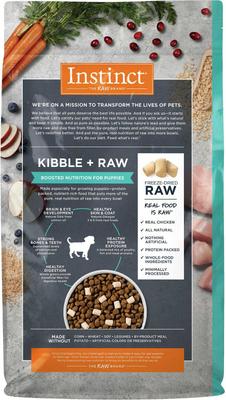 Bundle: Instinct Be Natural Real Lamb & Oatmeal Recipe Freeze-Dried Raw Coated Dry Dog Food, 24-lb bag + Instinct Raw Boost Puppy Whole Grain Real Chicken & Brown Rice Recipe Freeze-Dried Raw Coated Dry Dog Food, 4.5-lb bag