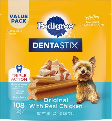 Dentastix Beef Mini Dental Dog Treats, 24 count