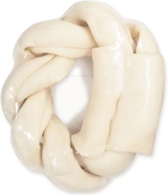 Premium Braided Beef Hide Donut Beef Flavor Dog Chews, 5-in