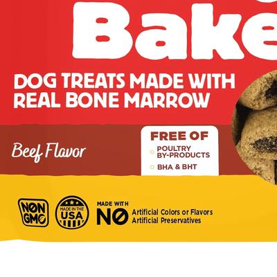 Marrow Bakes Beef Flavor Dog Treats, 12-oz bag