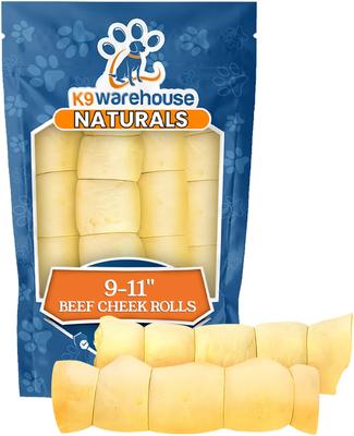 Beef Cheek Rolls 9 to 11-in Dog Treats, 3 count