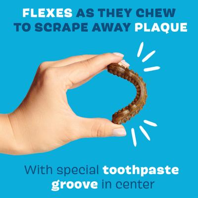 Bright Durable Dental Kit: Medium Mint Flavored Dental Dog Treats + Chicken & Thyme Flavored Dog Dental Gel, 15 count, 2.5-oz gel, bundle of 2