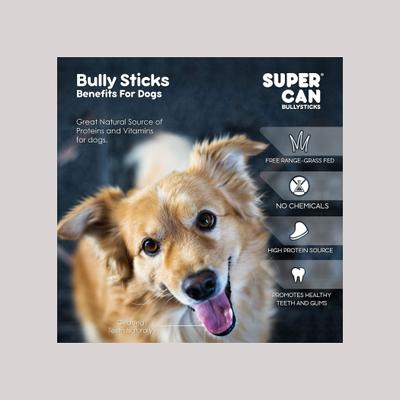 6-in Standard Bully Sticks Dog Treats, 25 count