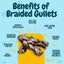 6-in Braided Beef Gullet Twist Dog Chew Treats, 3 count
