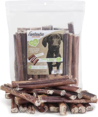Thick Bully Sticks Grain-Free Dog Treats, 12-in, 16-oz bag