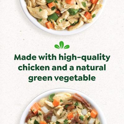 Smart Topper - Alimento húmedo para perros con pollo, judías verdes y carne de res, mezcla de alto contenido proteico e inmunitario, bandeja de 56 g, caja de 20 unidades