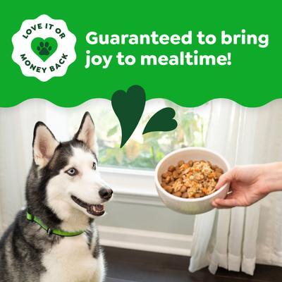 Smart Topper - Alimento húmedo para perros con pollo, judías verdes y carne de res, mezcla de alto contenido proteico e inmunitario, bandeja de 56 g, caja de 20 unidades