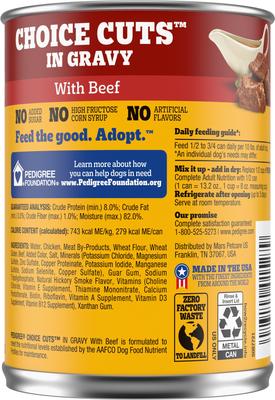 Paquete: Alimento seco para perros Pedigree Adult Complete Nutrition con sabor a carne + Alimento húmedo blando enlatado con cortes selectos en salsa, con carne de res