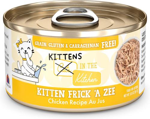 Cats in the Kitchen Kitten Frick 'A Zee Chicken in Gravy Grain-Free Wet Cat Food, 3-oz can, case of 4
