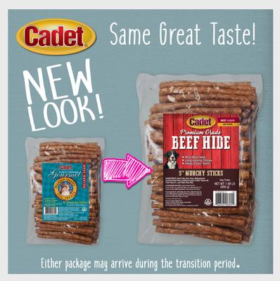 Premium Beef Hide Chicken Flavor Munchy Stix Dog Chews, 100 count