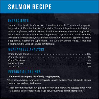 Landmark Salmon Recipe in Broth Grain-Free Canned Cat Food, 3-oz can, case of 12