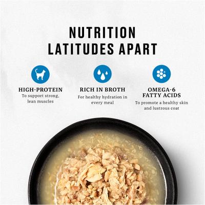 Landmark Salmon Recipe in Broth Grain-Free Canned Cat Food, 3-oz can, case of 12