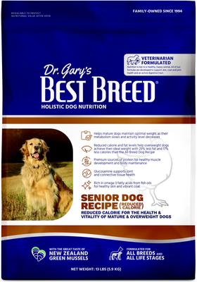 Holistic Senior Reduced Calorie Dry Dog Food, 4-lb bag