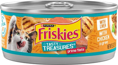 Tasty Treasures Gravy Chicken & Liver Wet Cat Food, 5.5-oz can, case of 24