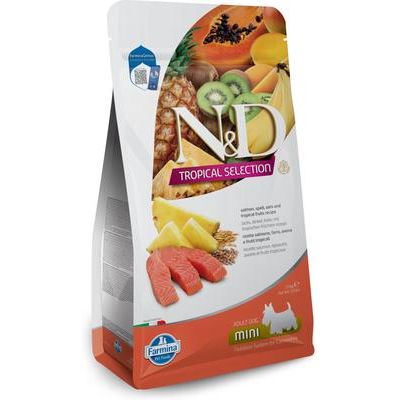 Alimento seco para perros adultos N&D Tropical Selection Salmon Mini, bolsa de 11 lb