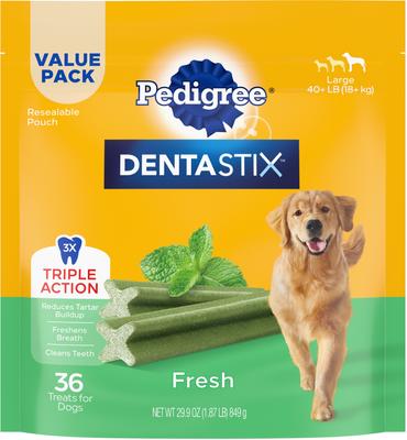 Dentastix Bacon Flavor Large Dental Dog Treats, 64 count