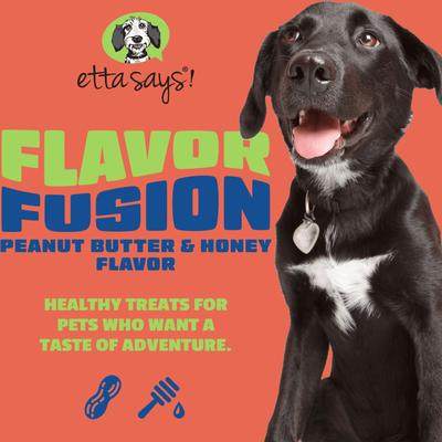 Fusion Gourmet Adult Peanut Butter & Honey Flavor Natural Dog Chew Treats, 12 count