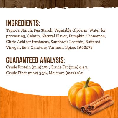 Fresh Kisses Dental Chews Pumpkin & Cinnamon Natural Medium Dog Dental Treats, 5-oz pouch