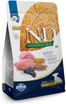 N&D Ancestral Grain Lamb & Blueberry Recipe Puppy Mini Dry Dog Food, 5.5-lb bag
