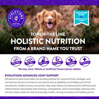 Evolutions Advanced Joint Soft Chews Dog Supplement, 180 count