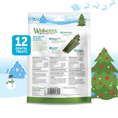 by Wellness Holiday Dental Chews Natural Grain-Free Dental Dog Treats, Small, 12 count