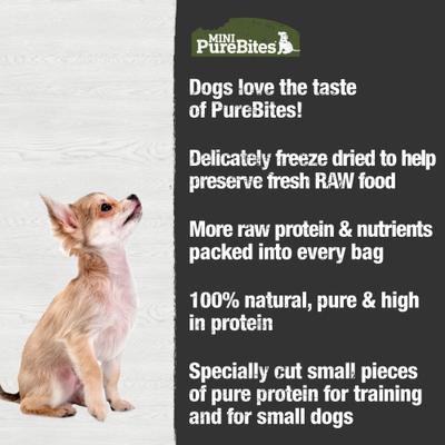 Mini-PureBites Trainers Beef Liver Freeze-Dried Raw Dog Treats, 3-oz bag