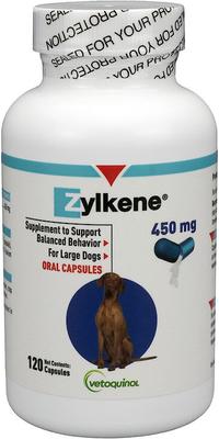 Zylkene 450-mg Capsules Calming Supplement for Large Dogs, 120 count