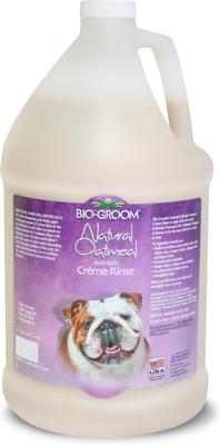 Crema de avena natural calmante y antipicazón para perros, enjuague, botella de 1 galón