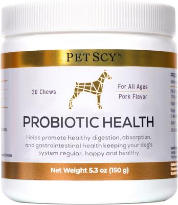 Probiotic Soft & Chewy Supplement for Dogs, 5.3-oz jar, 30 count