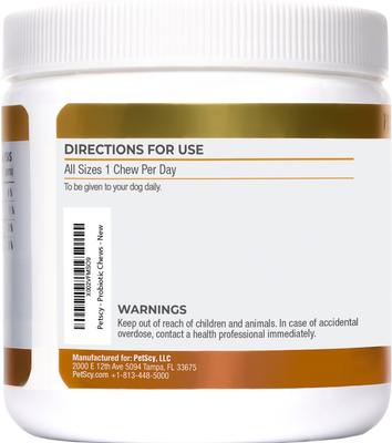 Probiotic Soft & Chewy Supplement for Dogs, 5.3-oz jar, 30 count