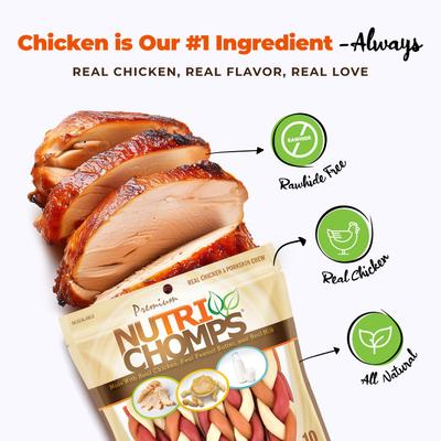 6" Mixed Flavor Braid Dog Treats, 10 count