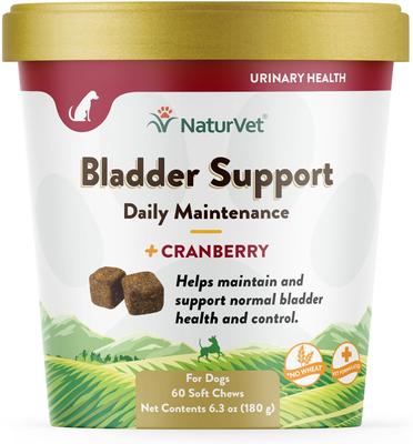 Bladder Support Plus Cranberry Soft Chews Urinary Supplement for Dogs, 60 count