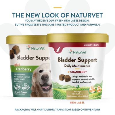 Bladder Support Plus Cranberry Soft Chews Urinary Supplement for Dogs, 60 count