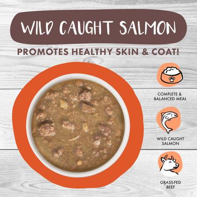 Classic Cat Taco Stewsday Beef, Chicken & Salmon in Gravy Canned Cat Food, 2.8-oz can, case of 12