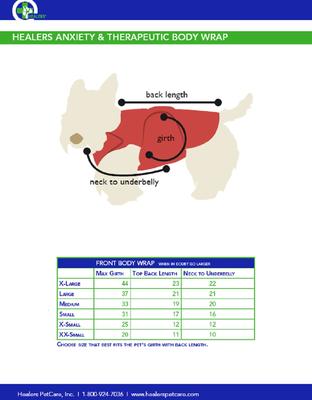 Anxiety Vest for Dogs, Large, Front Module