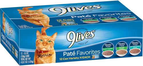 Pate Favorites Variety Pack Canned Cat Food, 5.5-oz, case of 12