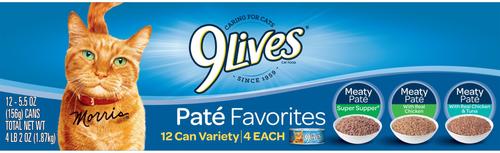 Pate Favorites Variety Pack Canned Cat Food, 5.5-oz, case of 12