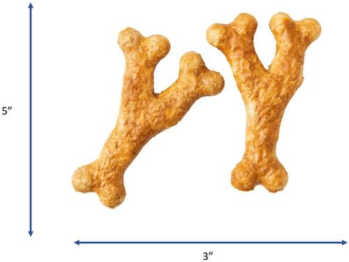 Nothin' To Hide Ultra 5-inch Wishbone Beef Flavor Dog Chews, 2 count
