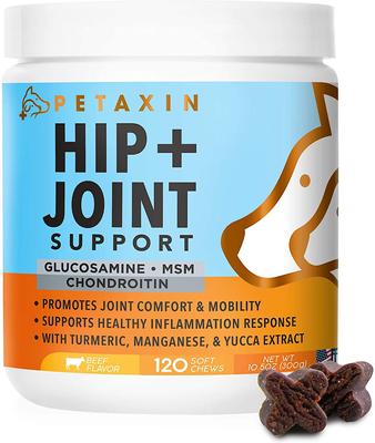 Hip + Joint Support Beef Flavor Grain-Free Dog Supplement, 120 count
