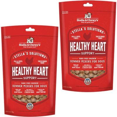 Alimento crudo liofilizado para perros Stella's Solutions Healthy Heart Support con pollo, paquete de 26 oz