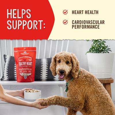 Alimento crudo liofilizado para perros Stella's Solutions Healthy Heart Support con pollo, paquete de 26 oz