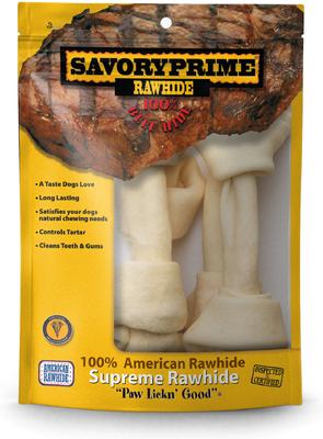 Rawhide Medium Bone 6-7" Dog Chews, 6 count