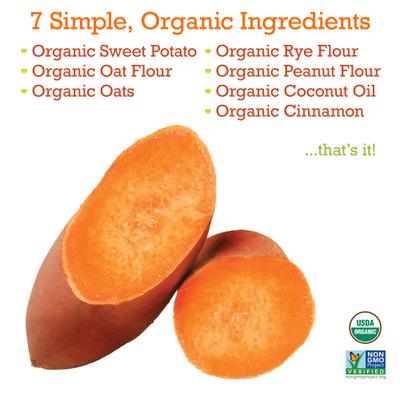 Sweet Potato Recipe Biscuit Dog Treat, 5-oz bag, Large