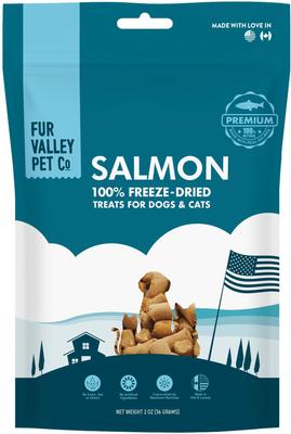 Salmon Bites Grain-Free Freeze-Dried Dog Treats, 2-oz bag