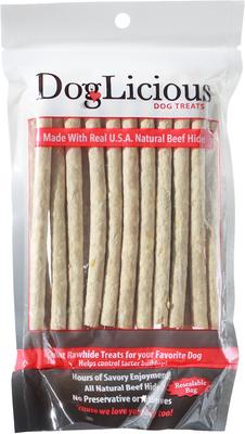 DogLicious Natural Munchy Chew Stick Dog Treats, 20 count