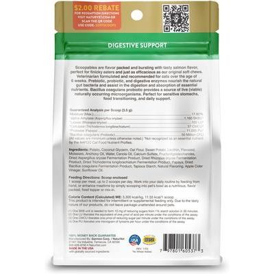 NaturVet, Digestive Enzymes Scoopable Tiny Bites, enzimas digestivas con probióticos para gatos, sabor salmón, 156 g
