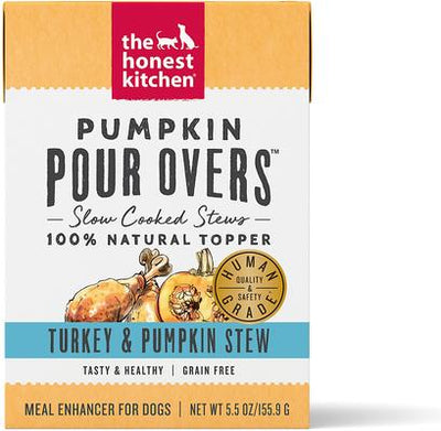 Pumpkin POUR OVERS Turkey & Pumpkin Stew Wet Dog Food Topper, 5.5-oz, case of 12