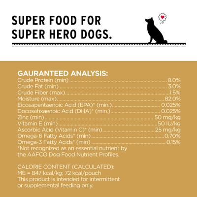 Top That Shine Beef Recipe Grain-Free Dog Food Topper, 3-oz pouch, case of 12